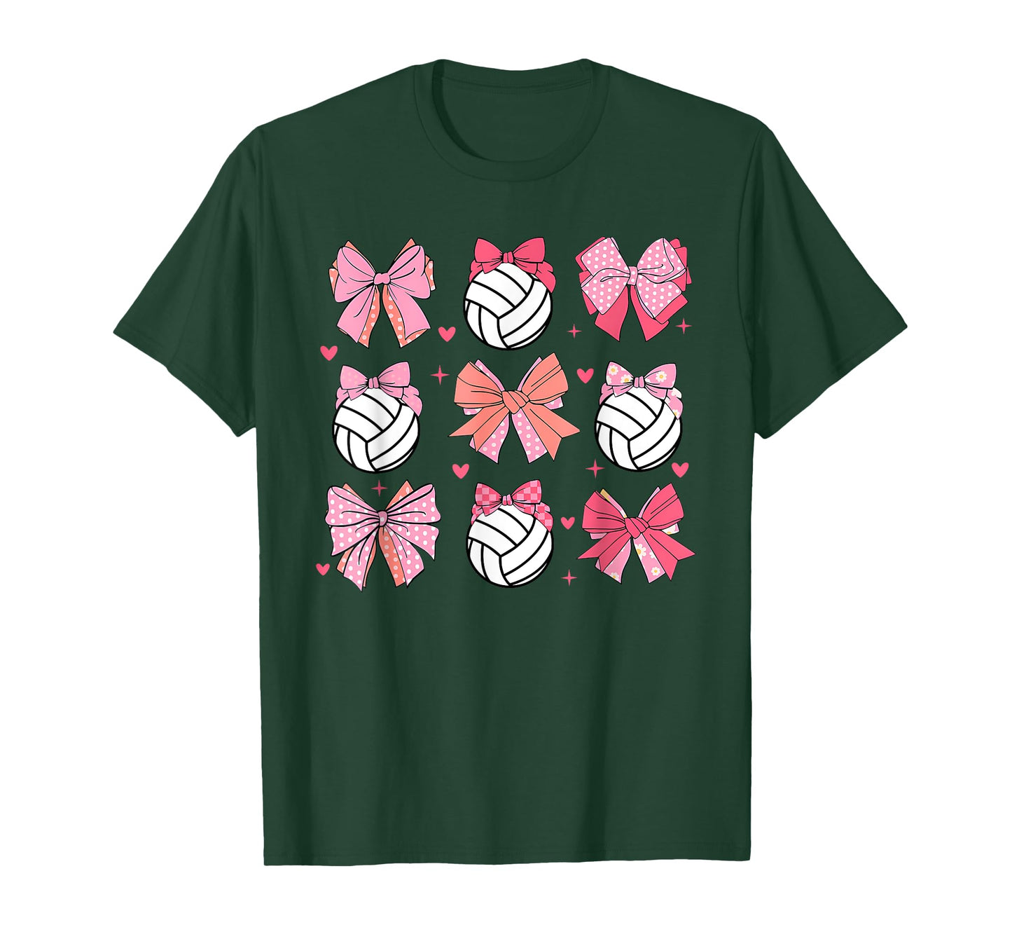 volleyball Coquette Bow volleyball Mom Mothers Day Softball T-Shirt
