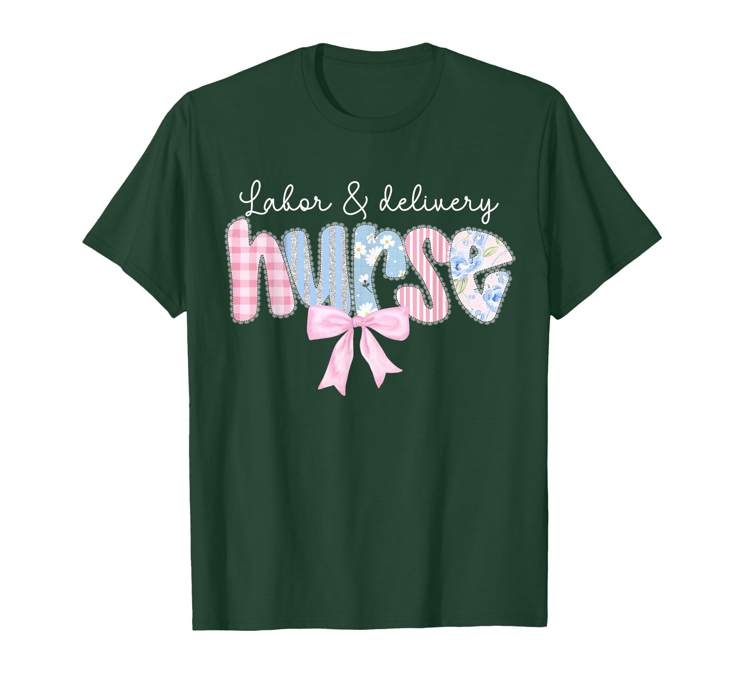 Labor & Delivery Nurse Coquette Bow Mother and Baby Nursing T-Shirt