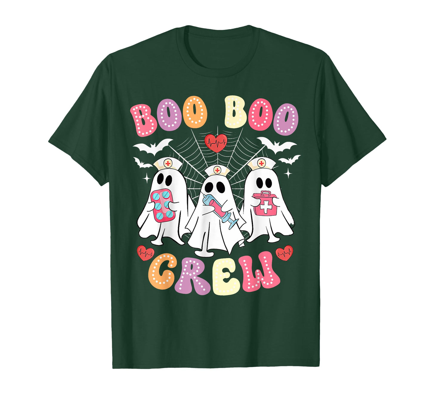 Funny Nurse Life Halloween Matching Boo Boo Crew Nurse T-Shirt
