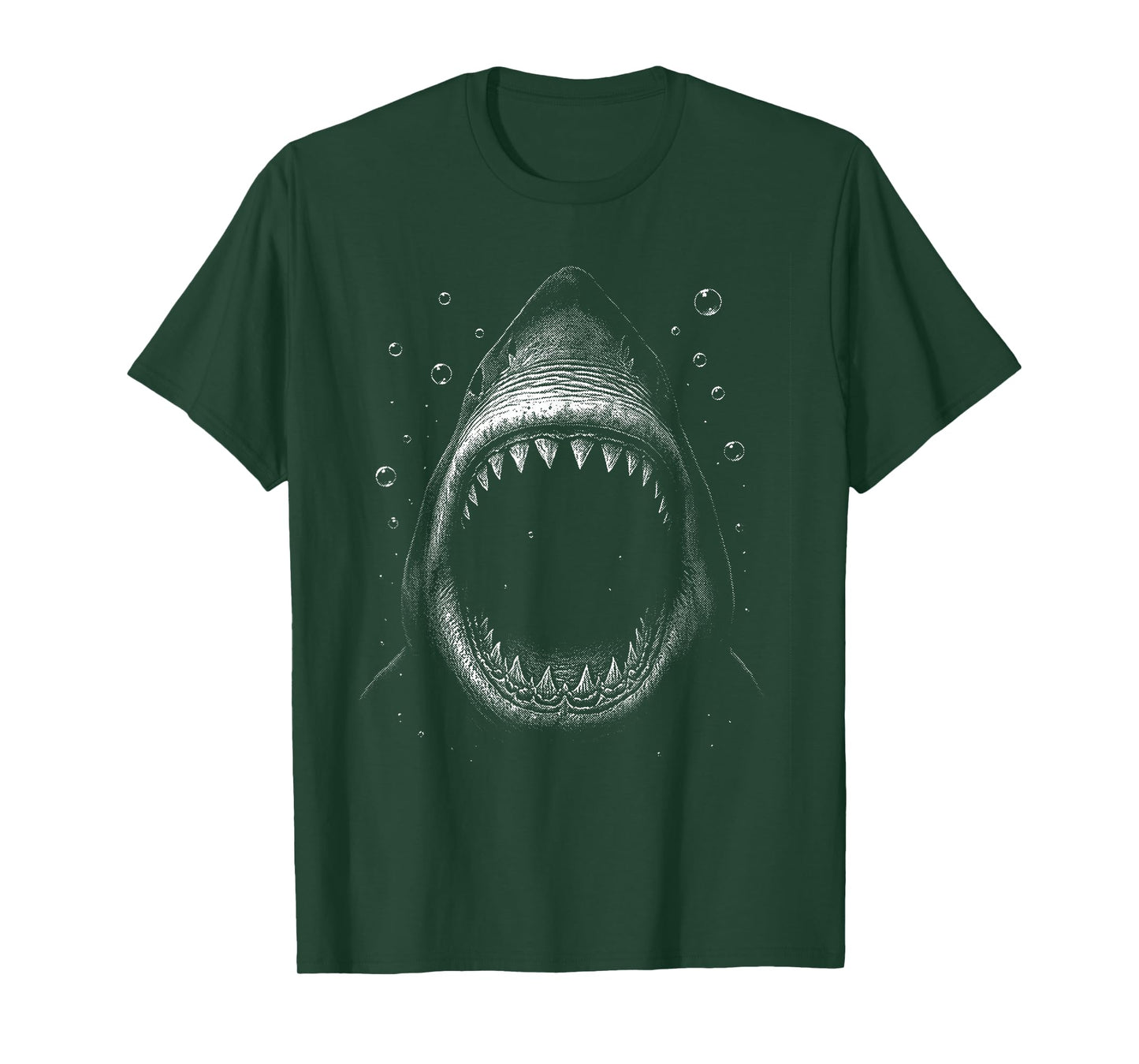 Shark Ocean Predator Diver Surfer Jaws Wide Open T-Shirt