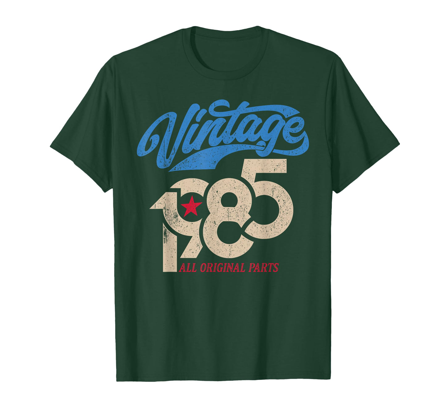 Vintage 1985 Retro 40th Birthday for Men USA Flag Style T-Shirt