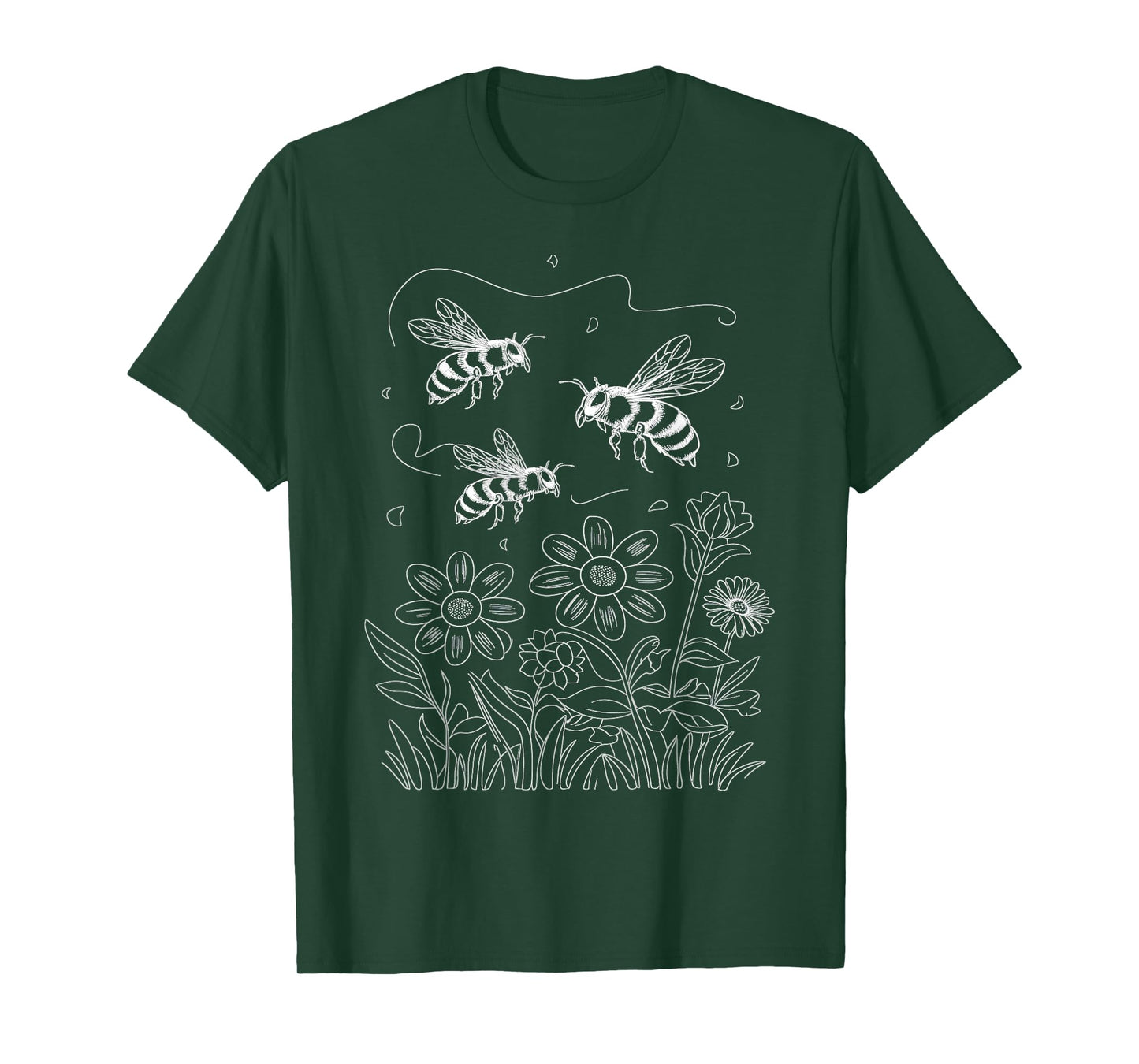 Pollinator Garden Design Wildlife Flowers Native Plants T-Shirt