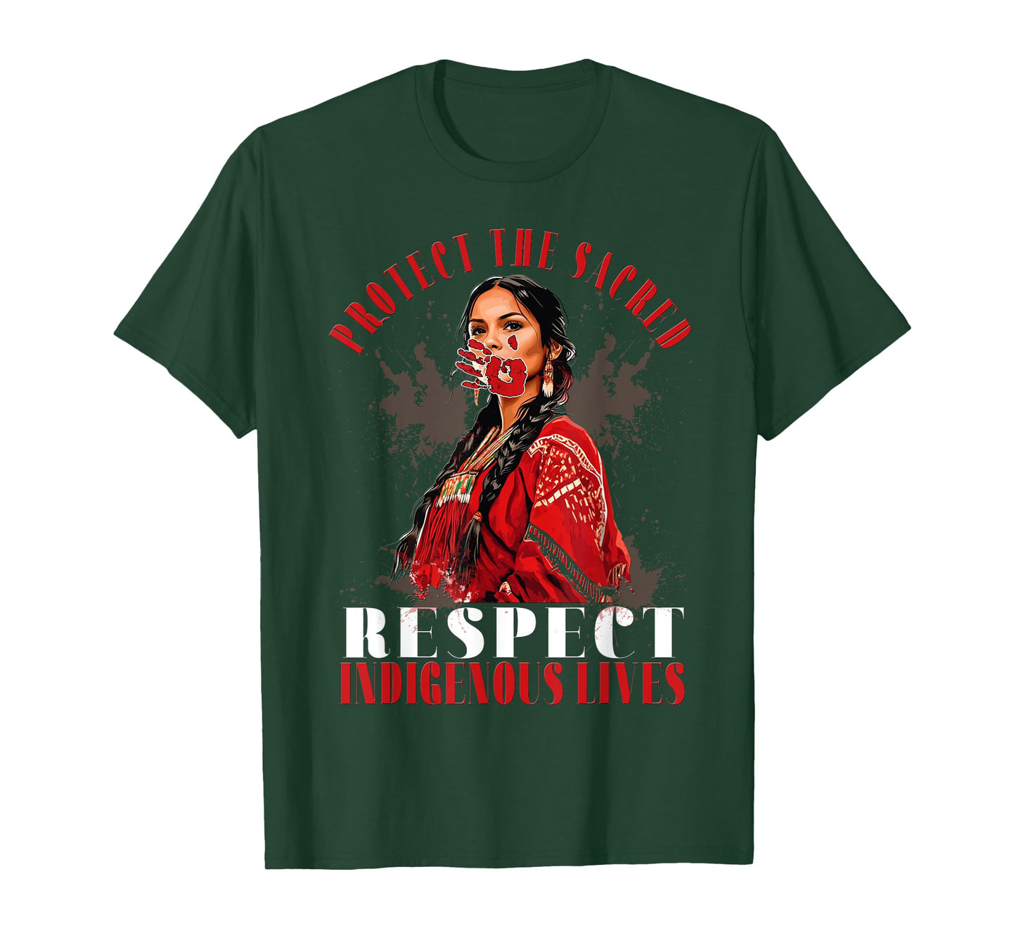 MMIW Awareness Indigenous Women Stolen Sisters Native Art T-Shirt