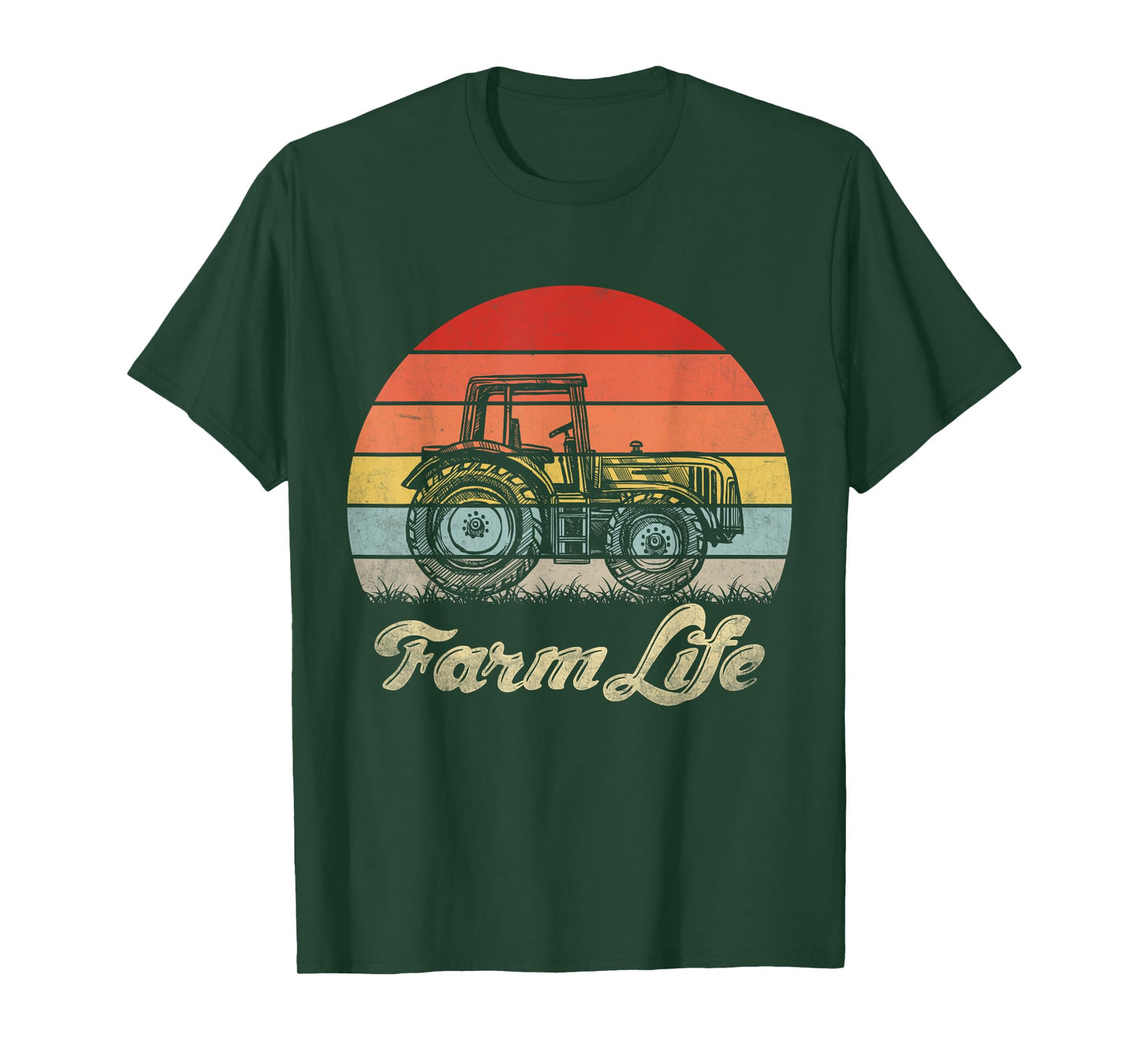 Support Local Farmers Vintage Tractor Farm Life Mens & Women T-Shirt