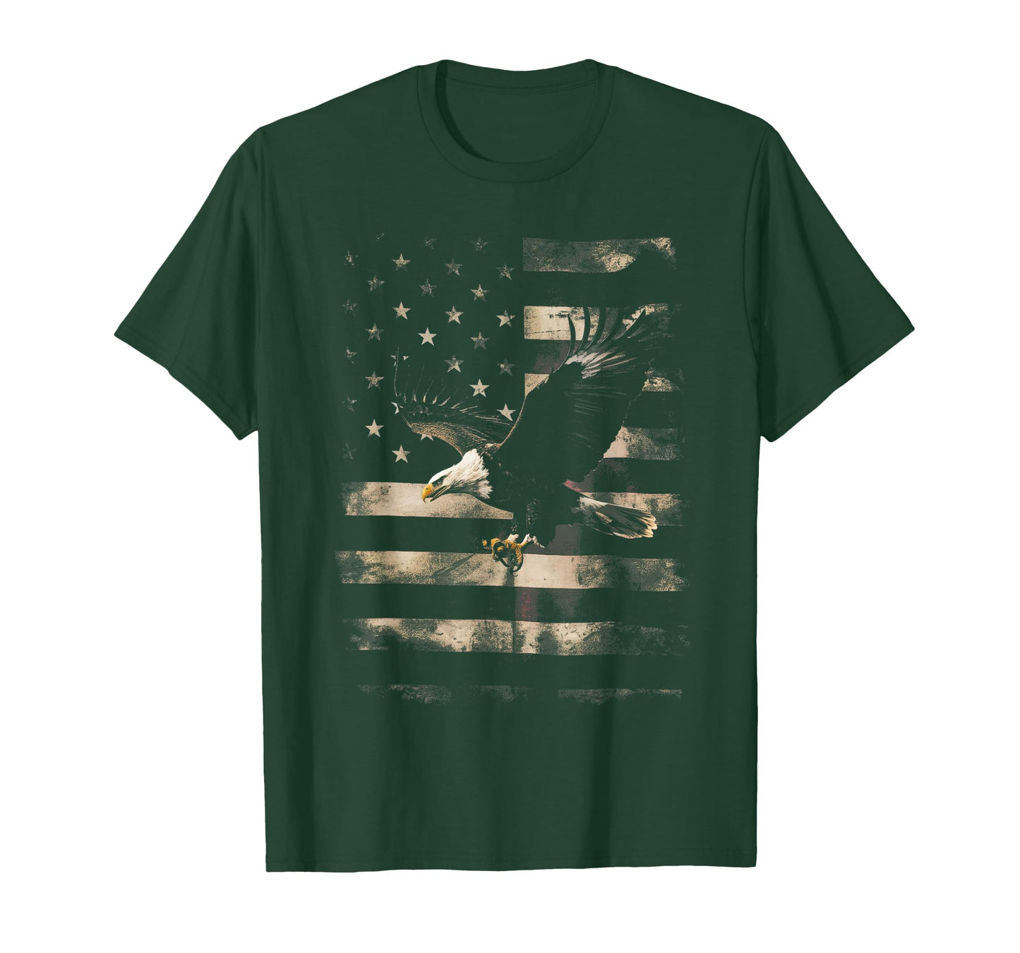 Bald Eagle 4th of July USA Flag Patriotic Distressed Gifts T-Shirt