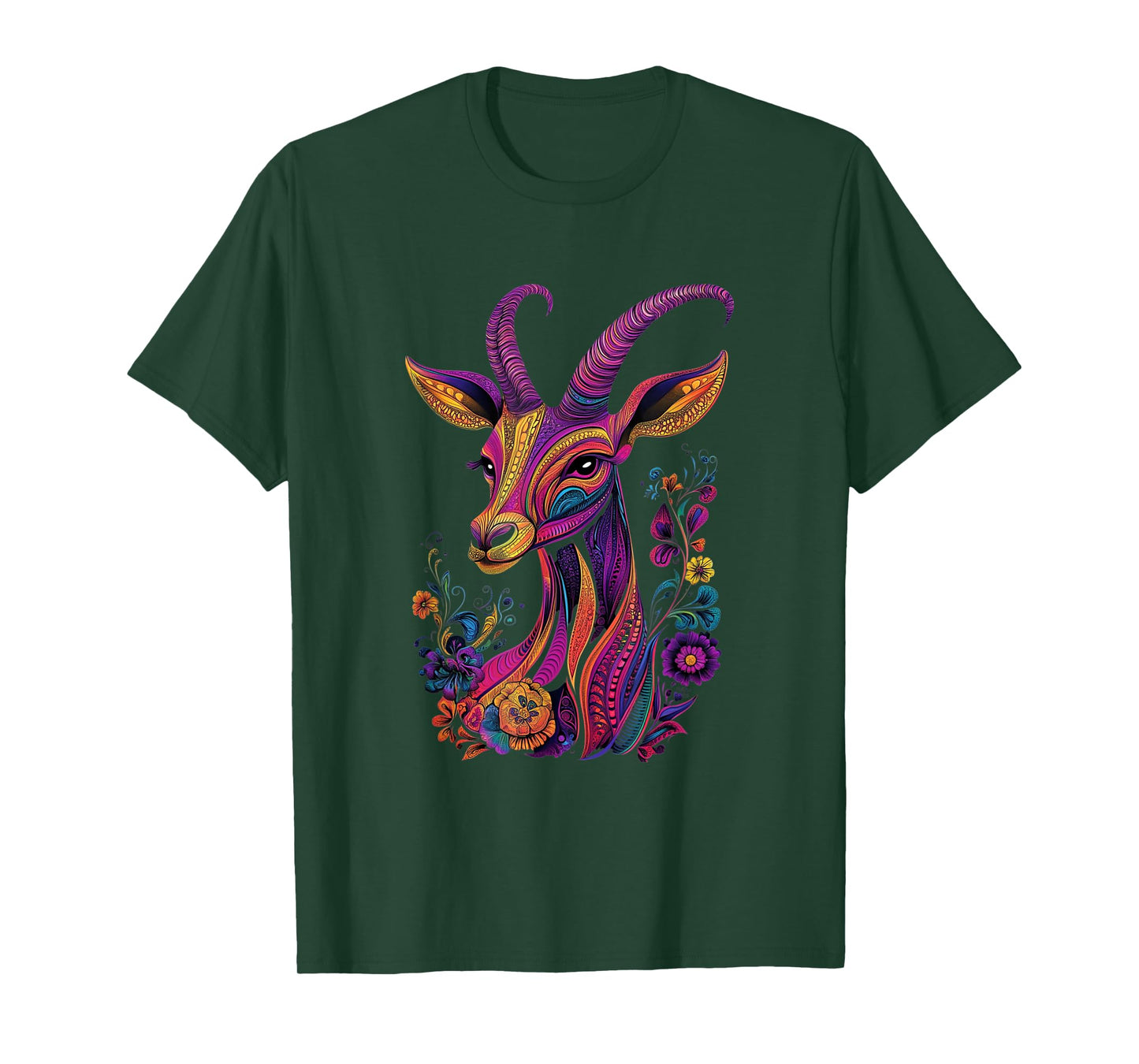 Aesthetic Antelope Graphic Cute Antelope Women Girls T-Shirt