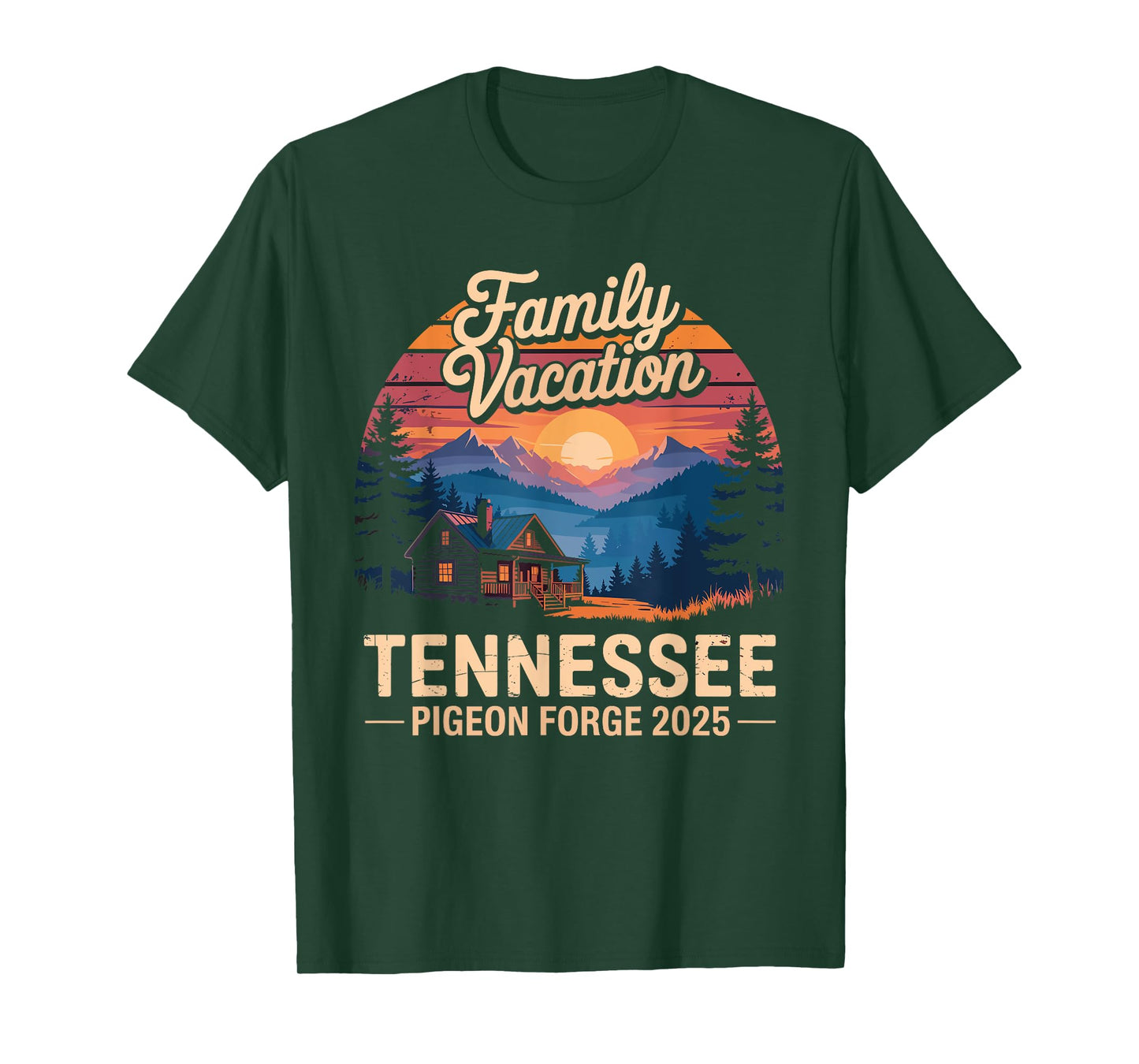 Tennessee Smoky Mountains Family Vacation 2025 Pigeon Forge T-Shirt