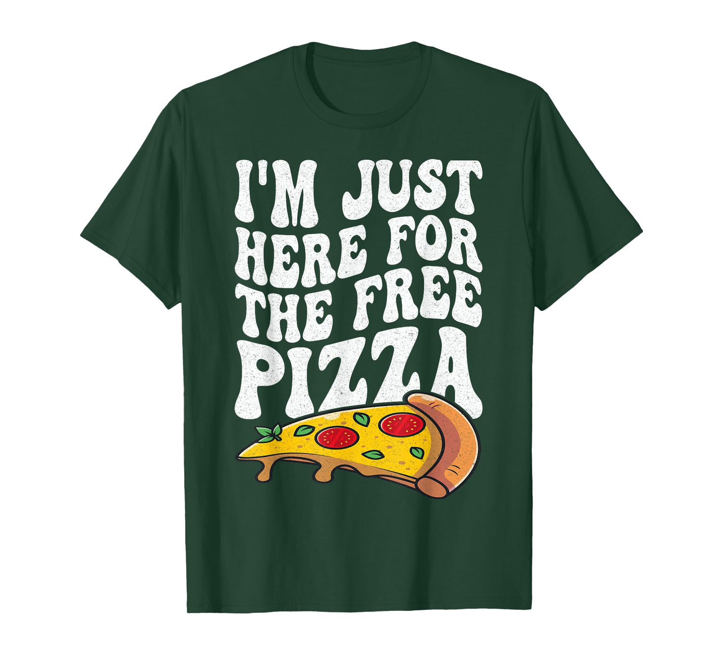 I'm Just Here For The Free Pizza Funny Cruise 2024 Men Women T-Shirt