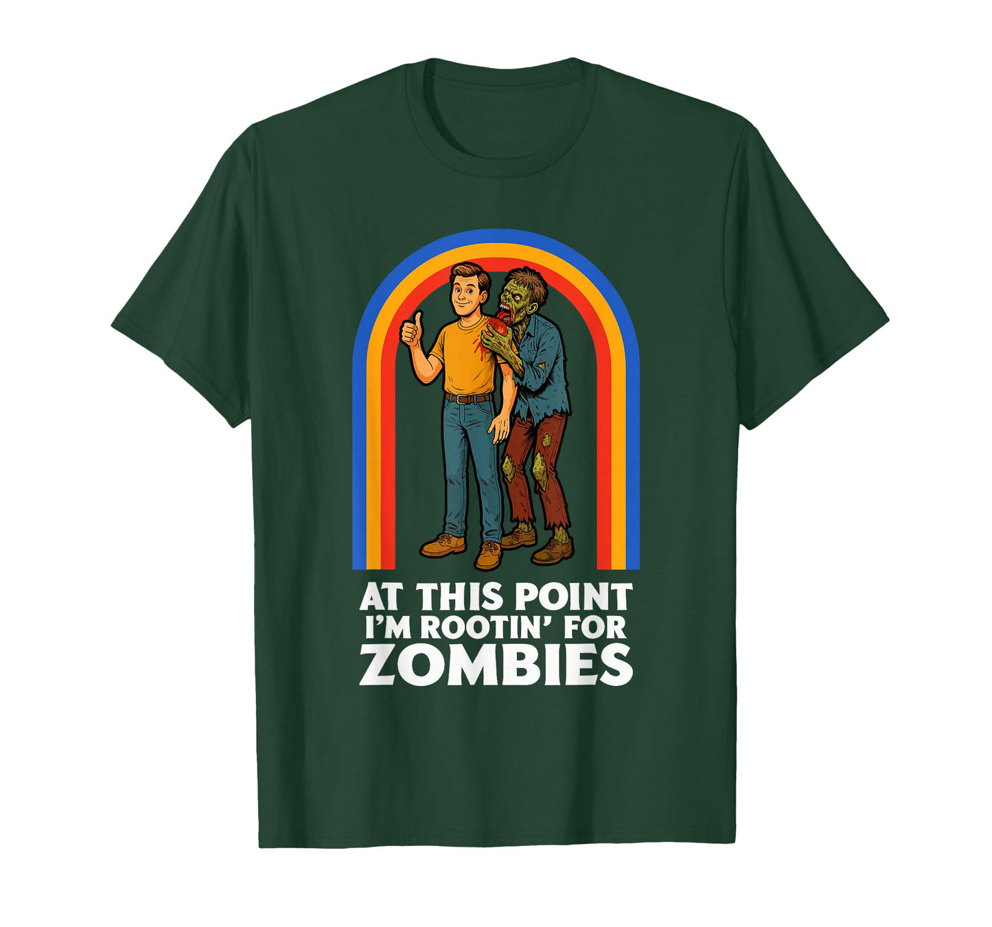 Zombie Men Women Kids Funny Halloween T-Shirt