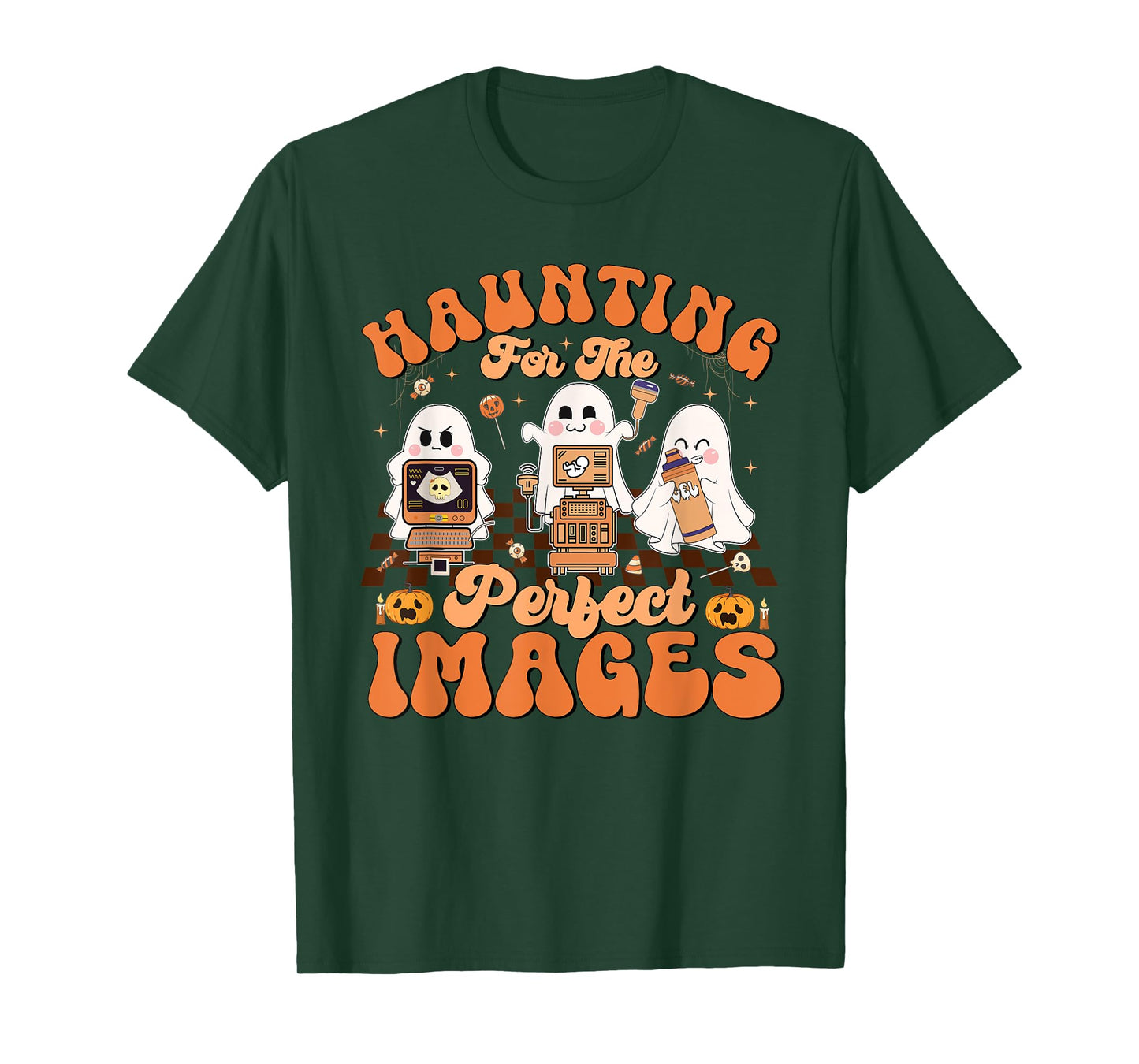 Haunting For The Perfect Images Medical Ultrasound Tech T-Shirt