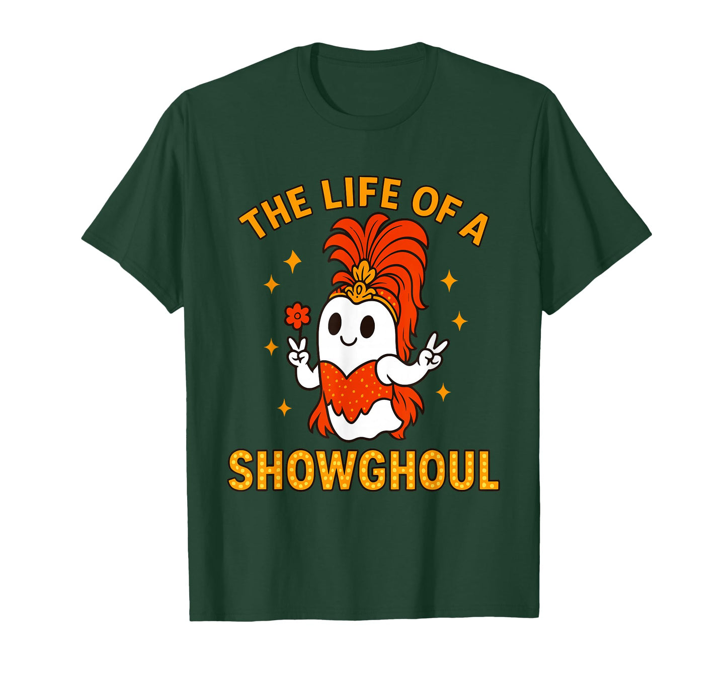 The Life of a Showghoul | Funny Halloween Ghost Girl T-Shirt