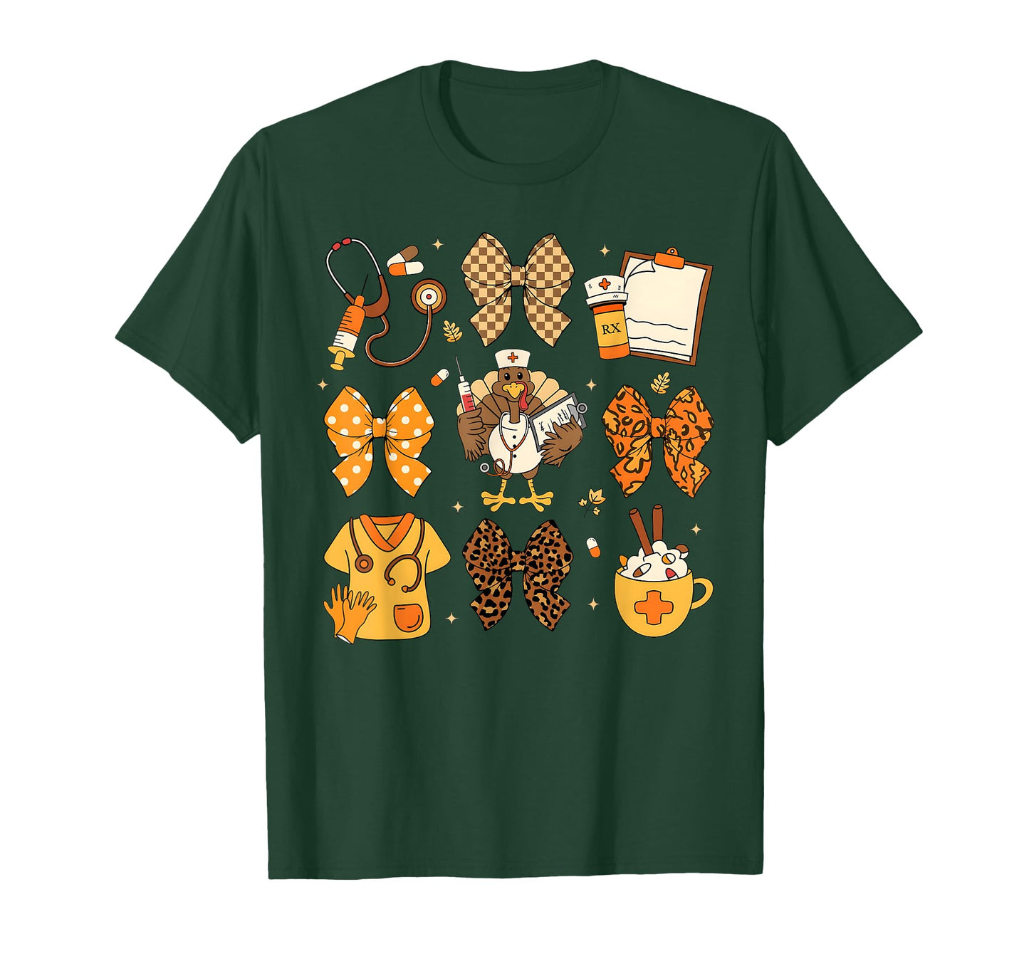 Nurse Life Coquette Bow Fall Autumn Pumpkin Spice Women T-Shirt