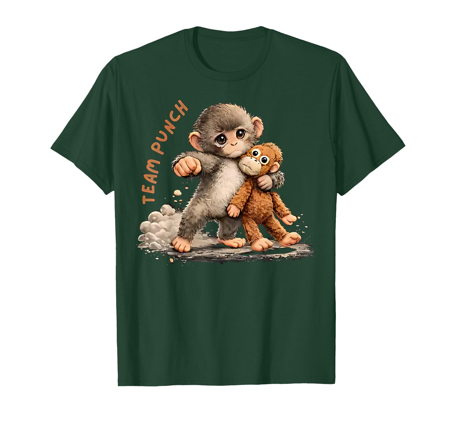 Team Punch - Baby Monkey Punch T-Shirt - T-Shirt | Forest