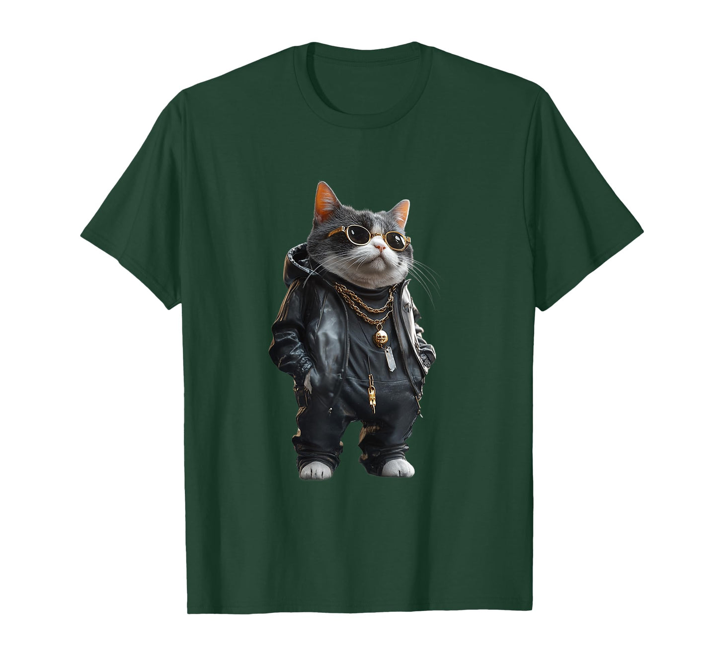 Thug Gangster Life Cat For Hip Hop Fans Meme and Cat lovers T-Shirt
