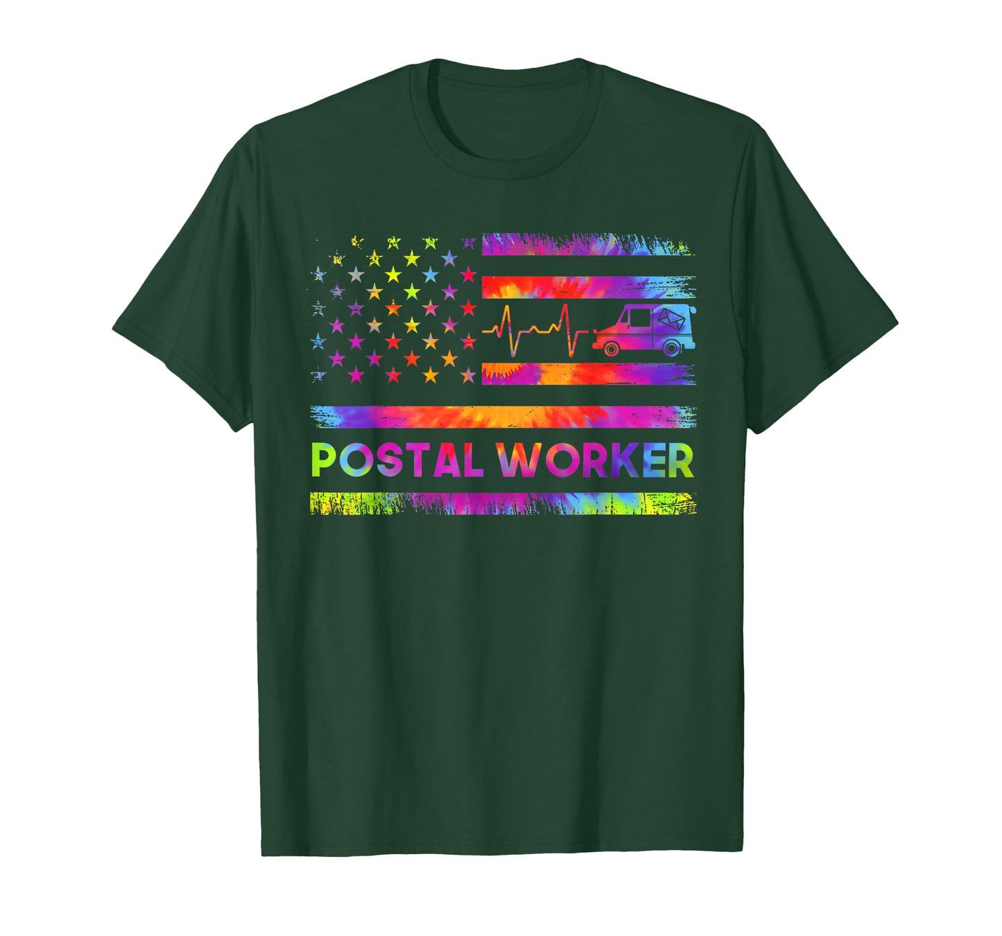 Postal Worker Vintage USA American Flag US Postal Service T-Shirt