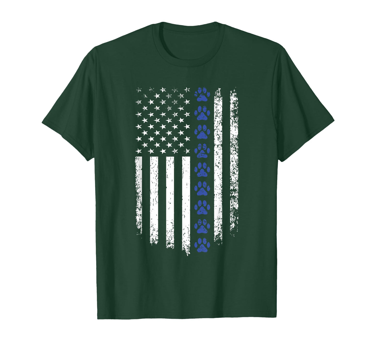 K9 Veteran Military Working Dog USA US Flag K9 Veterans Day T-Shirt