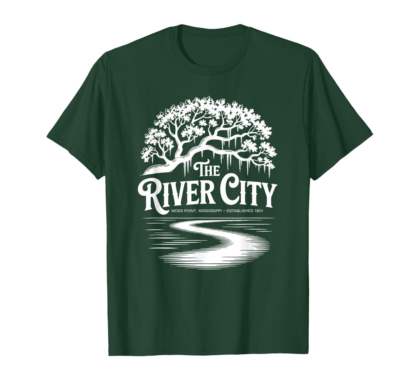 The River City Moss Point Live Oak est. 1901 T-Shirt