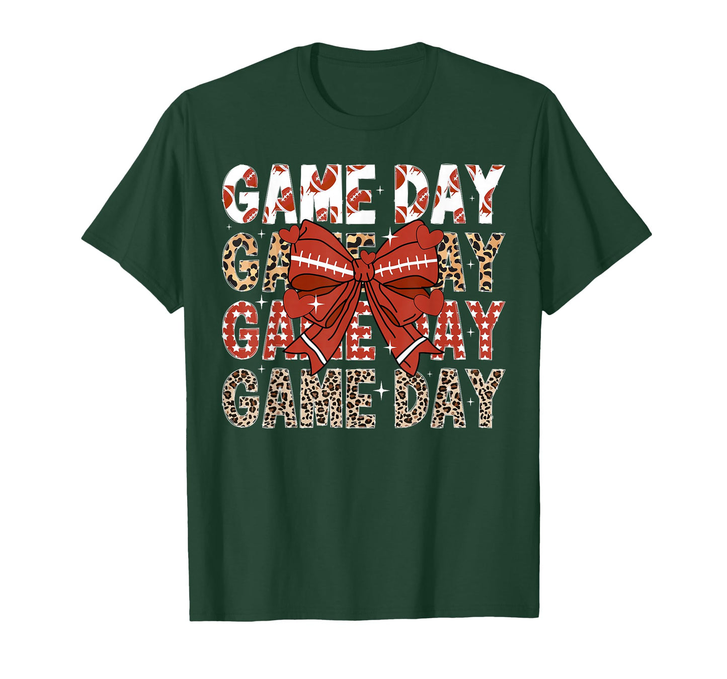 Game Day Football Game Day Coquette T-Shirt