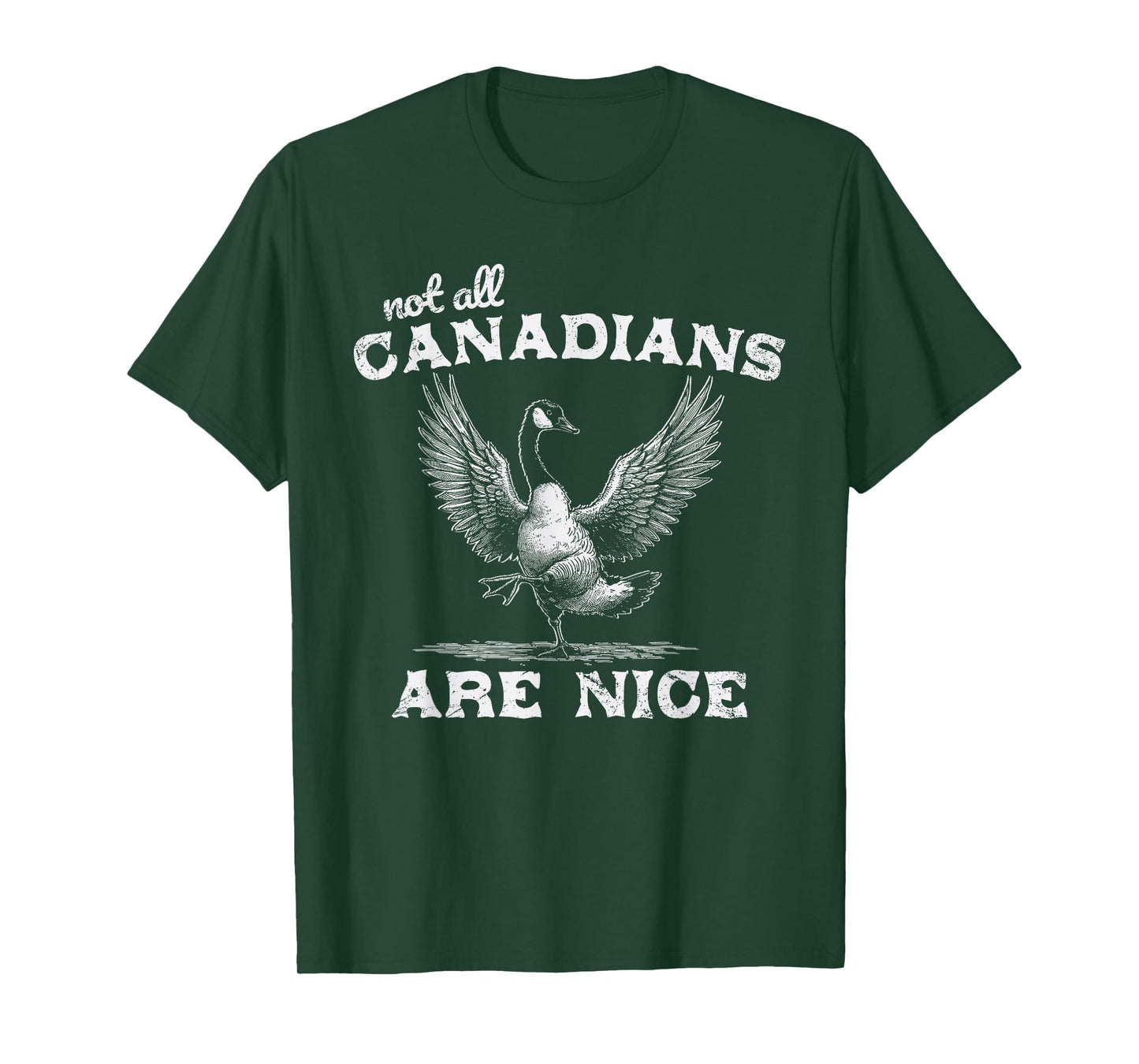 Not All Canadians Are Nice Funny Canadian Goose Humor T-Shirt