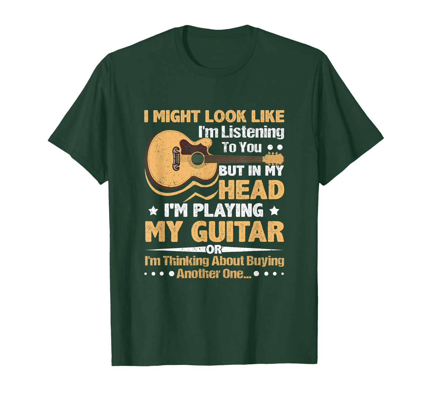 Guitar Shirt for Men - Funny Musician Guitar Graphic T-Shirt