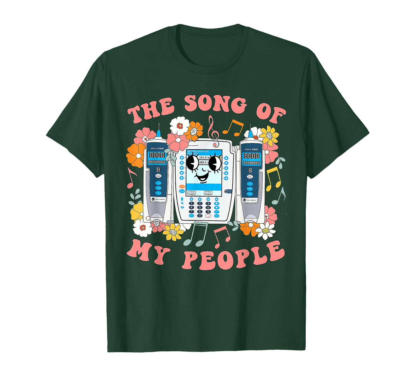 4th Of July Nurse, The Song Of My People, Beeping IV Pump T-Shirt