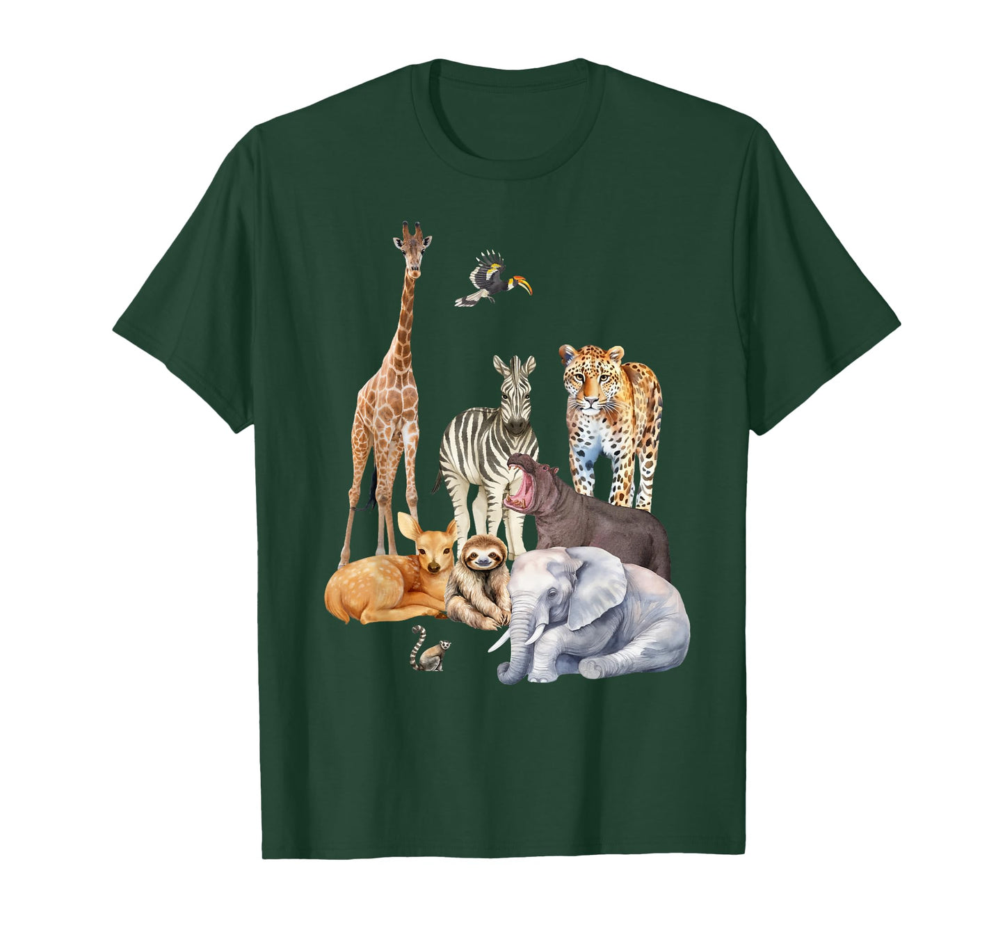 Wildlife Safari Party Animal Design T-Shirt
