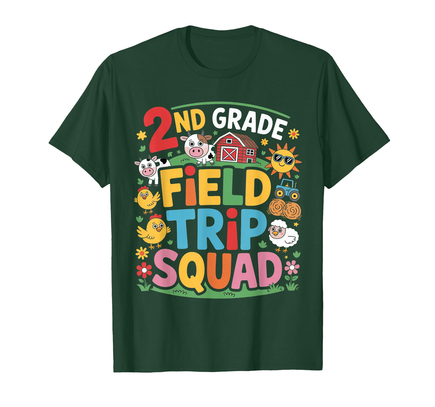 Farm Trip Field Trip Squad Farm Visit 2nd Grade T-Shirt