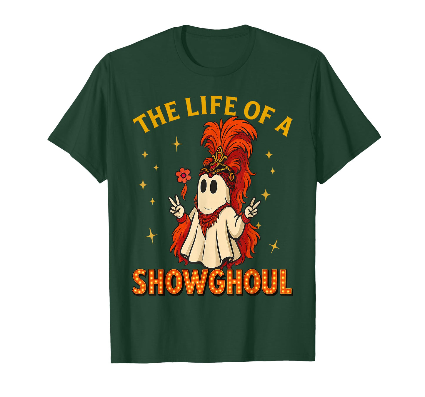 The Life of a Showghoul Funny Halloween Ghost Girl T-Shirt