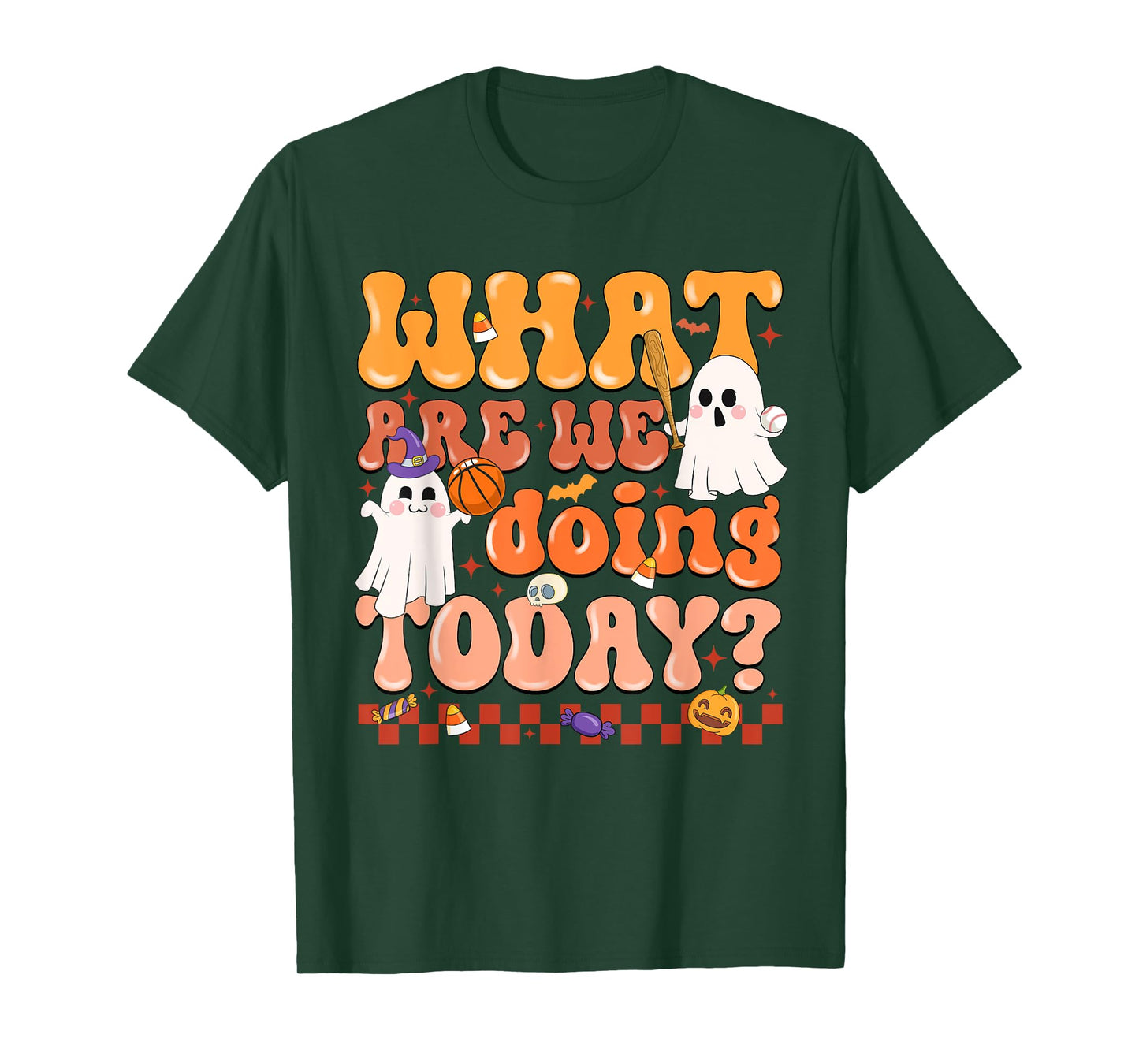 What Are We Doing Today Halloween PE Spooky Teacher T-Shirt