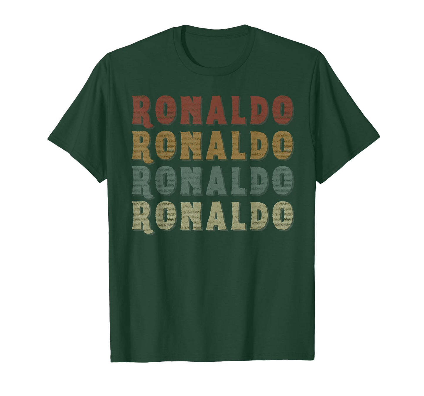 Vintage Cool Ronaldo First Name Funny Love Heart Ronaldo T-Shirt
