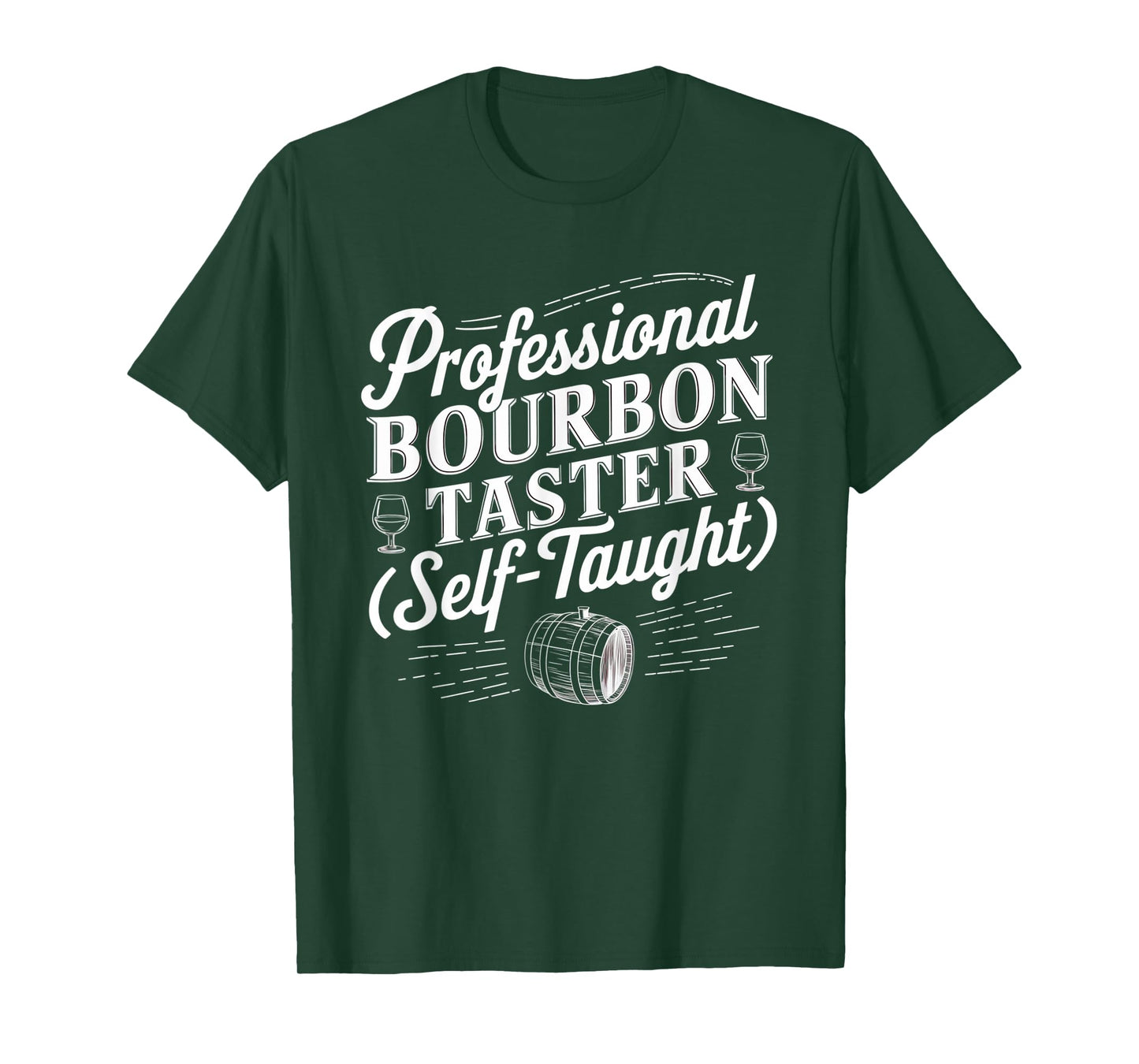 Professional Bourbon Taster Vintage Barrel Humor T-Shirt