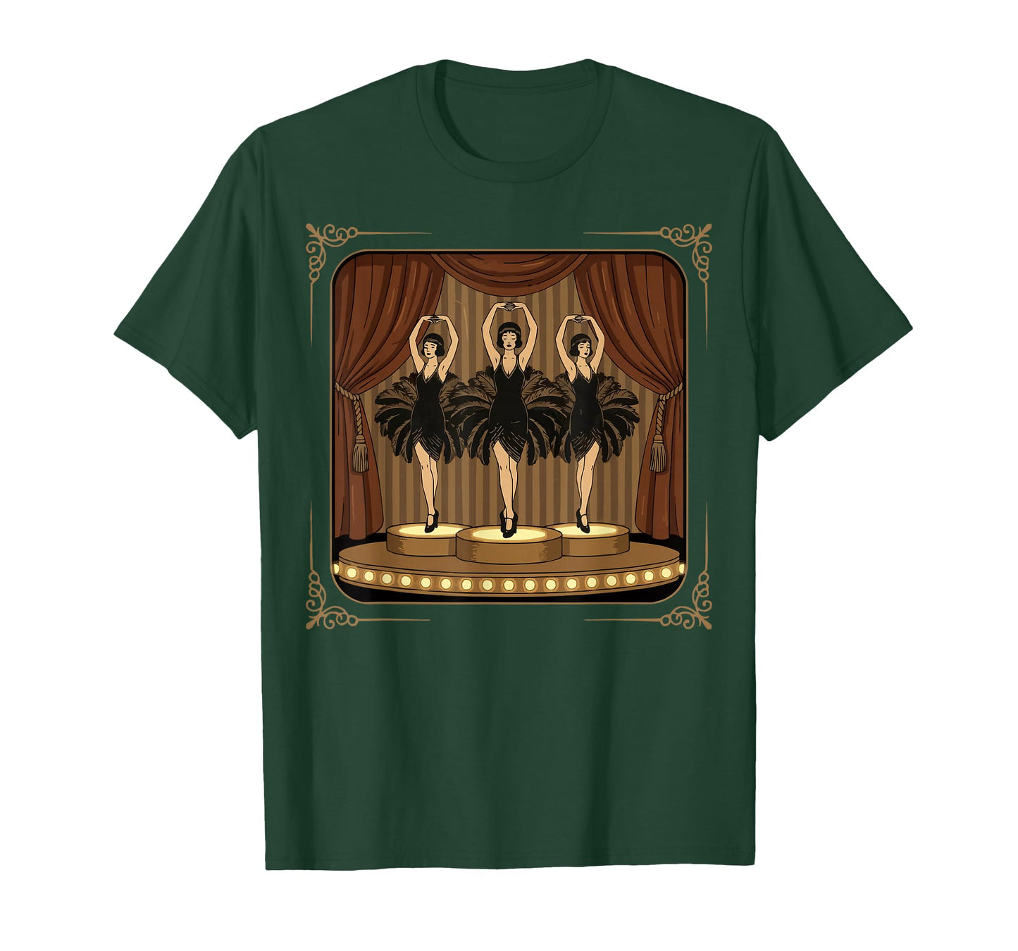 Showgirls Dancing Extravaganza Cabaret Burlesque Vaudeville T-Shirt