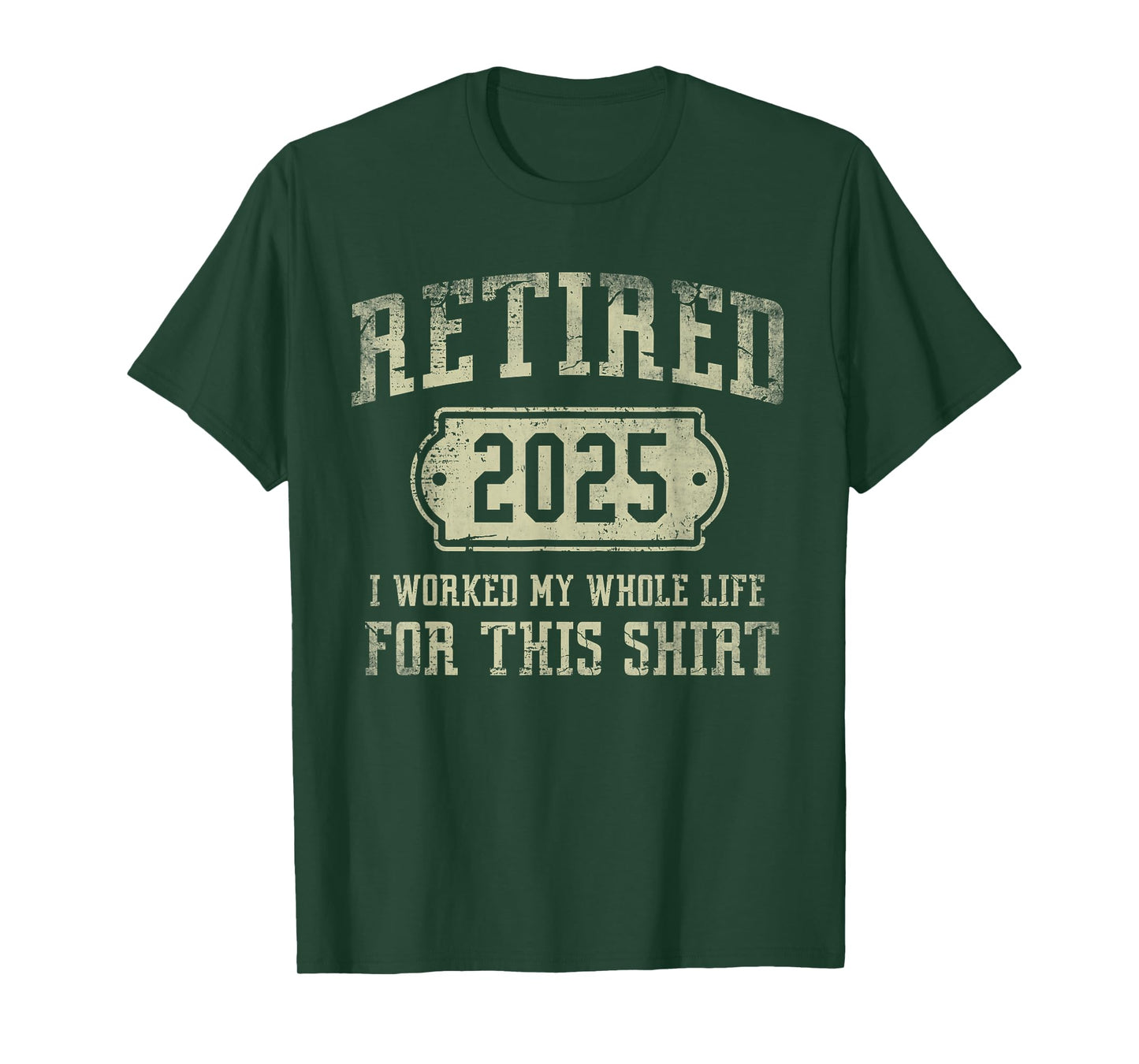 Retired 2025 Retirement Men Women Humor T-Shirt