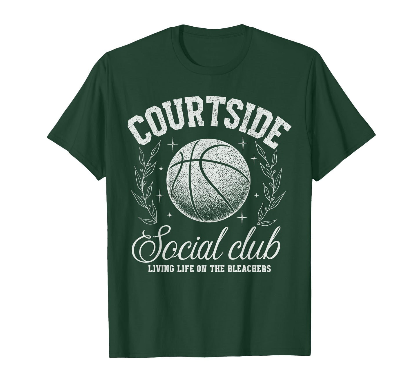 Courtside Social Club Basketball Bleachers Life Quote Funny T-Shirt