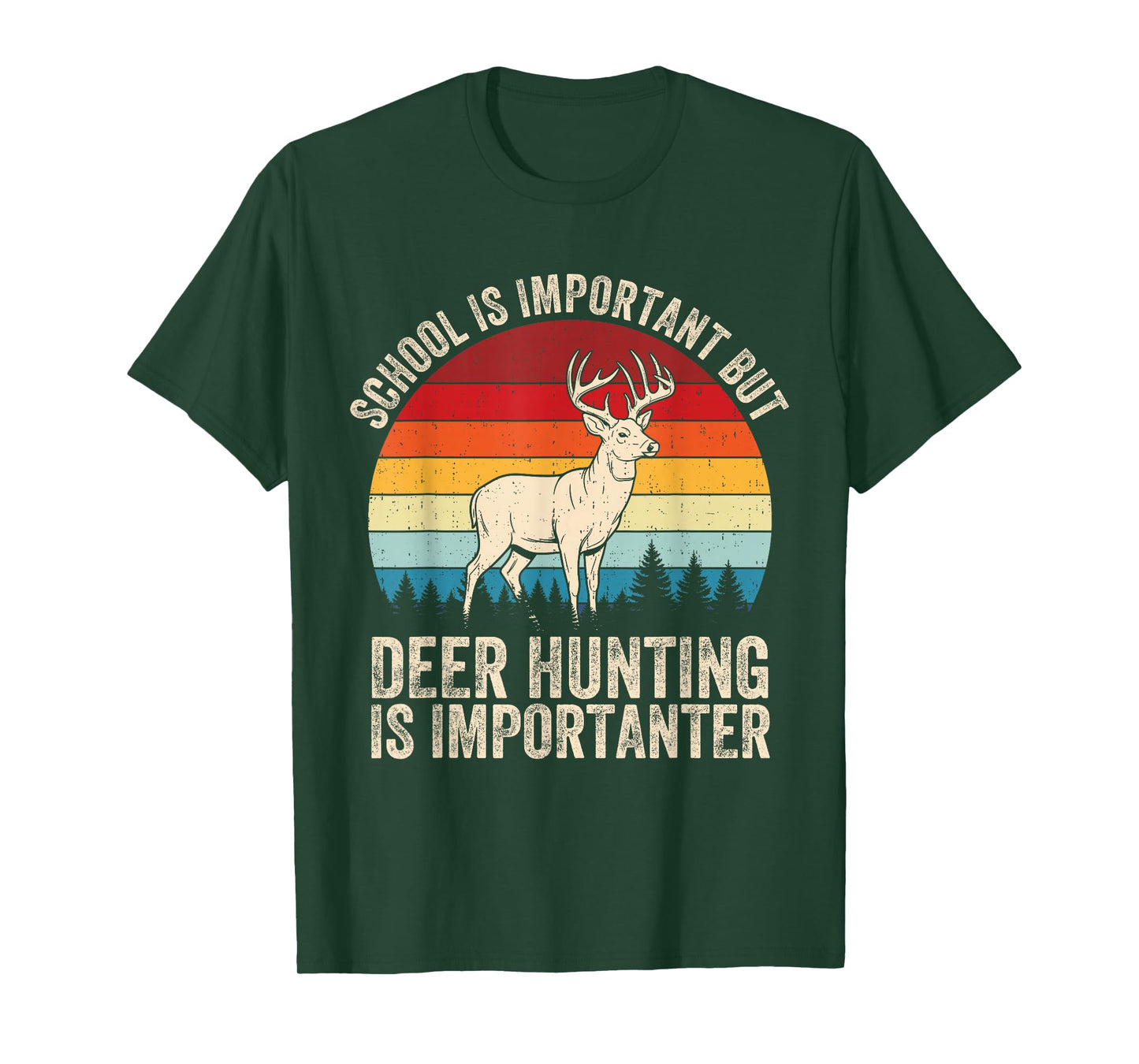 Deer Hunting Wildlife Forest Hunter Animal Lover Men Boy Kid T-Shirt
