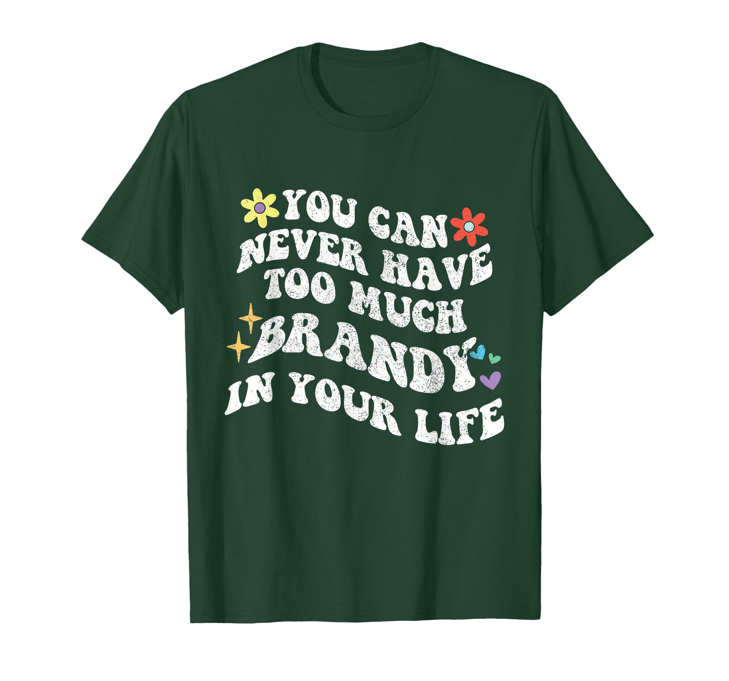 Retro Groovy You Can Never Have Too Much Brandy In Your Life T-Shirt