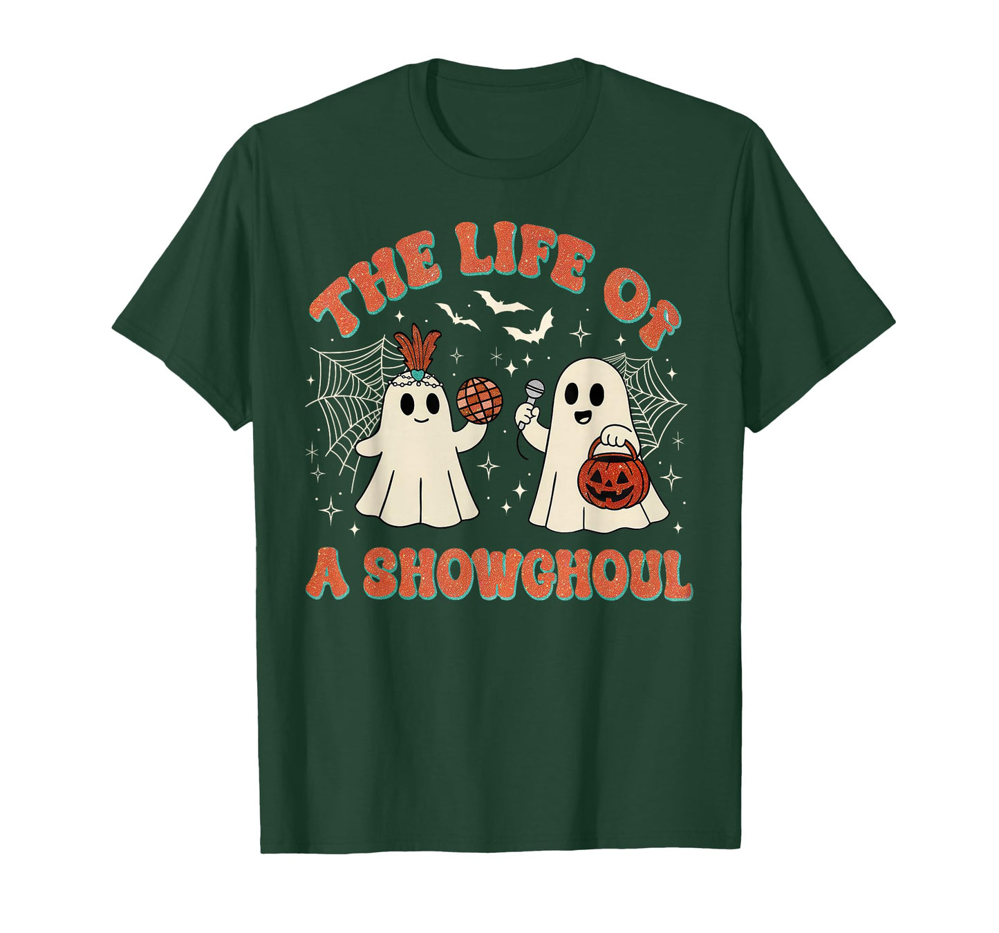 The Life of a Showghoul Retro Halloween Show Ghosts Girl T-Shirt