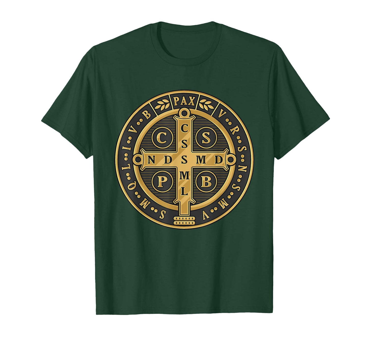 Saint Benedict Medal Traditional Latin Catholic T-Shirt