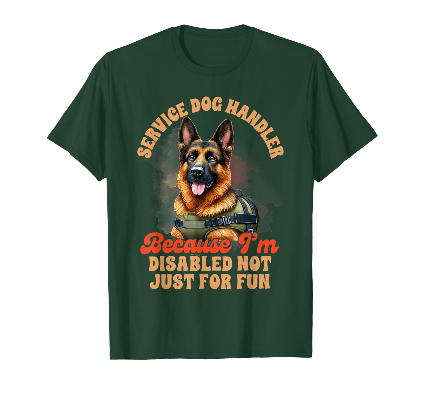 Service Dog Training German Shepherd Service Dog Handler T-Shirt
