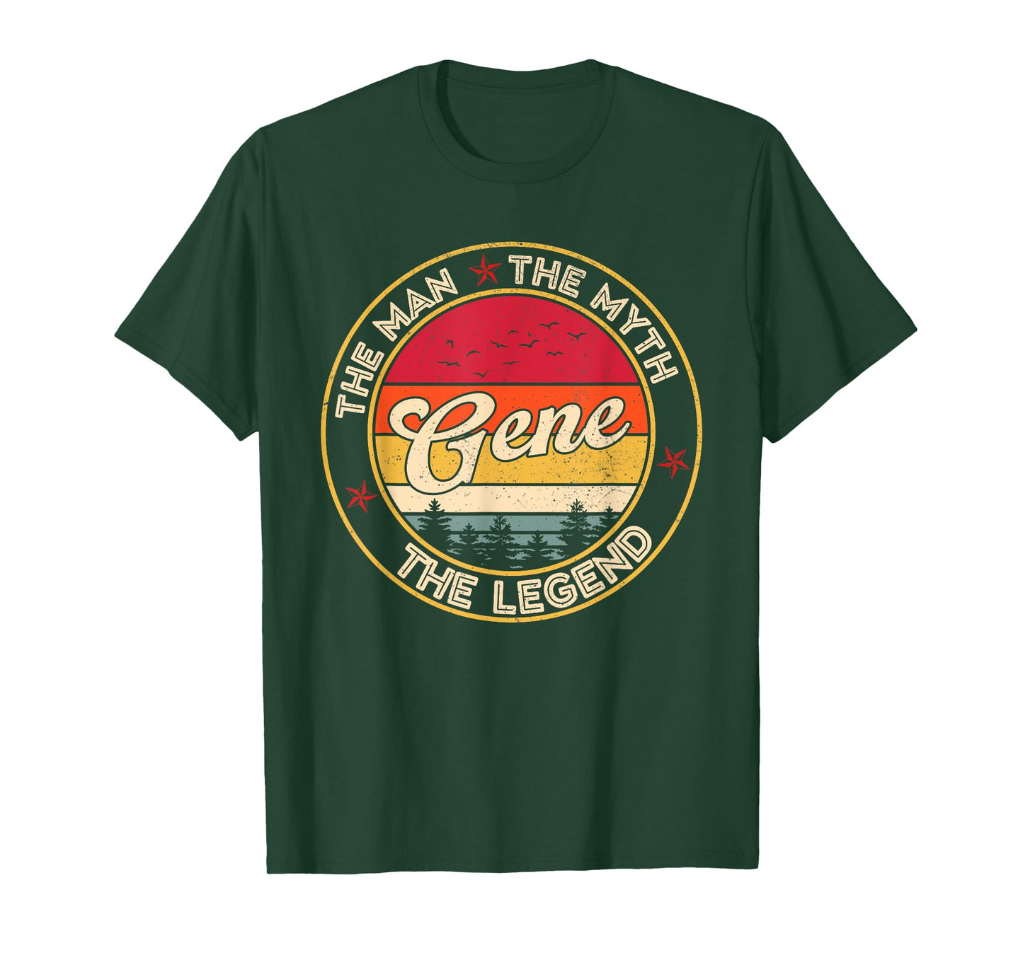 Gene The Man The Myth The Legend Personalized Name T-Shirt