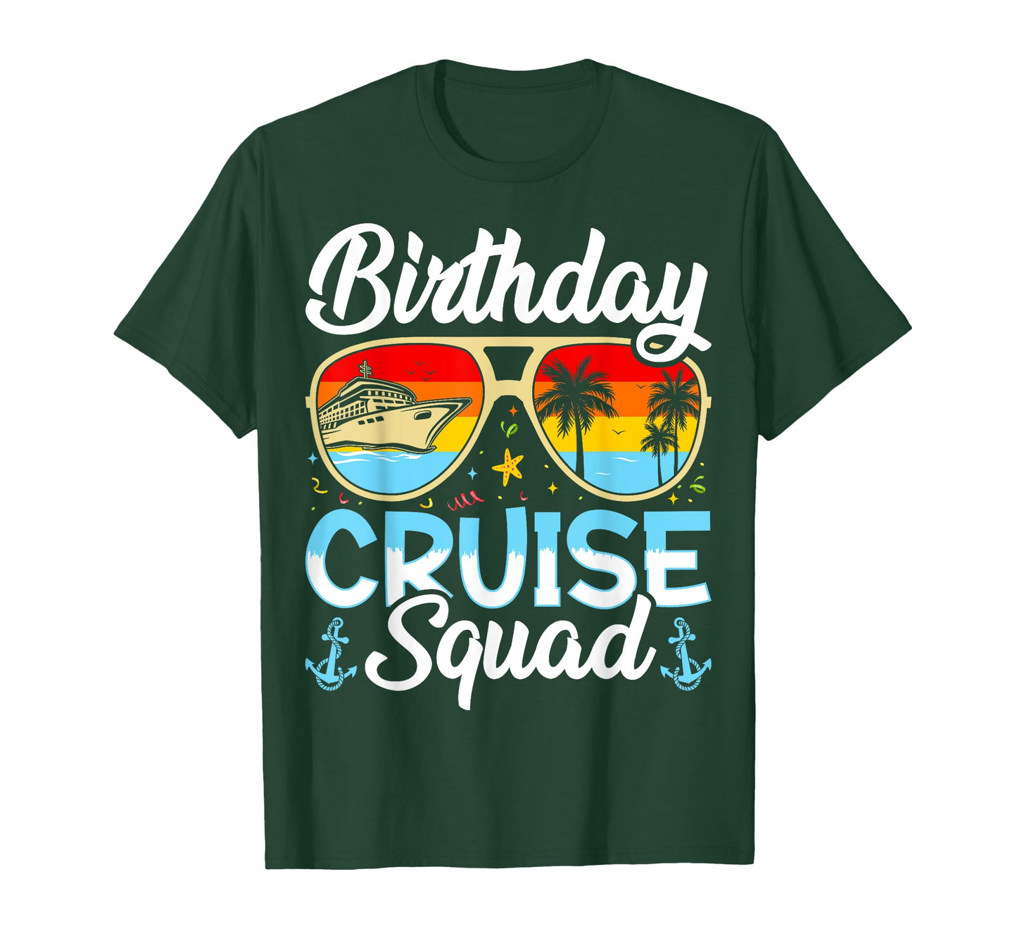 Birthday Cruise squad2025 Ship Vacation Trip Family Matching T-Shirt