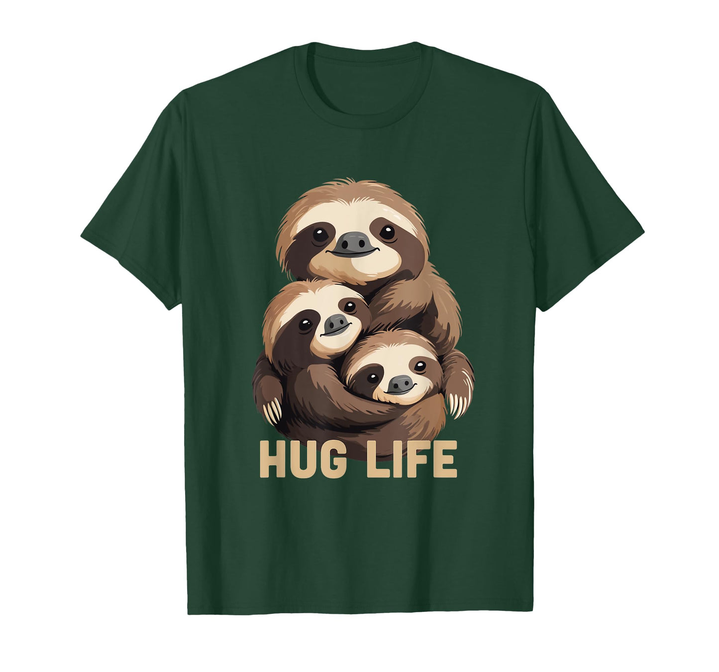 Hug Life – Sloth Family Snuggles T-Shirt