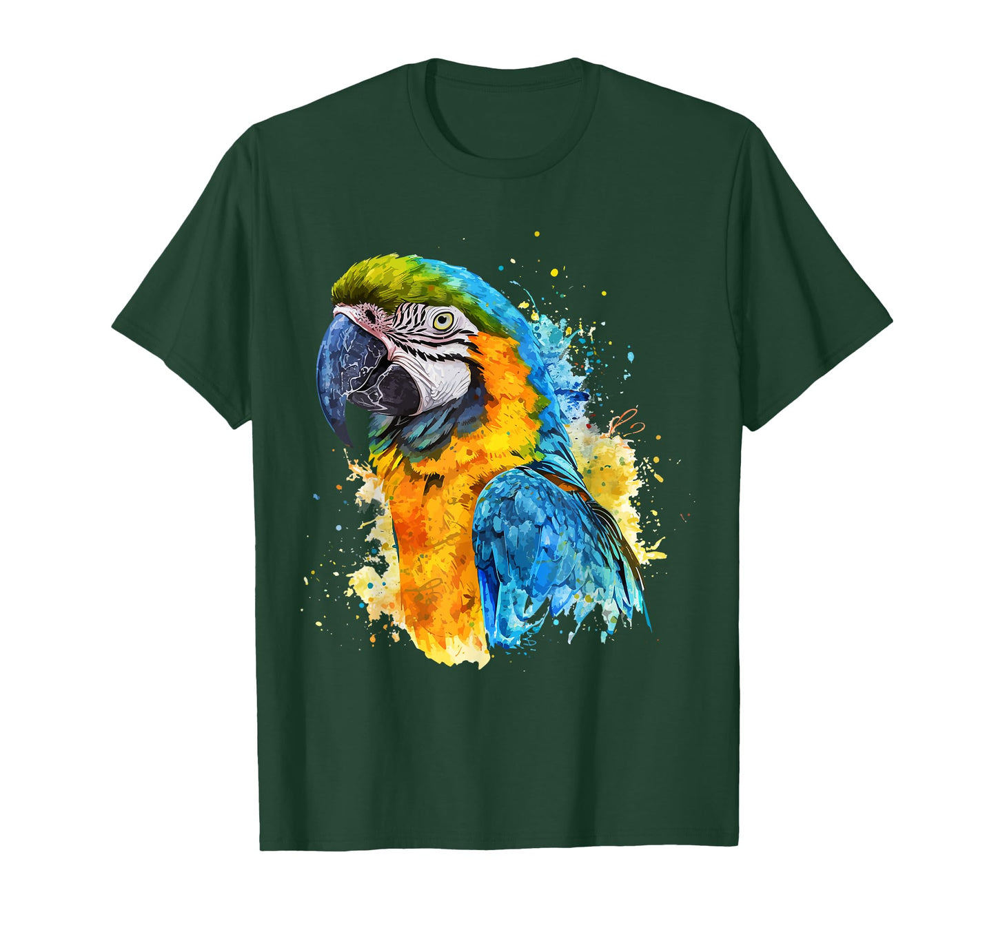 Colorful Parrot Watercolor T-Shirt