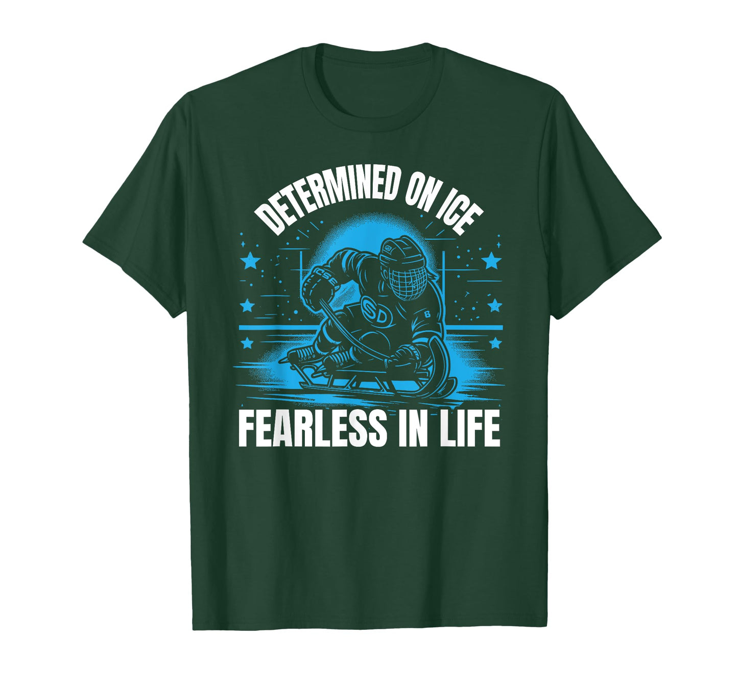 Sled Hockey Player Ice Hockey Lover Winter Sports T-Shirt