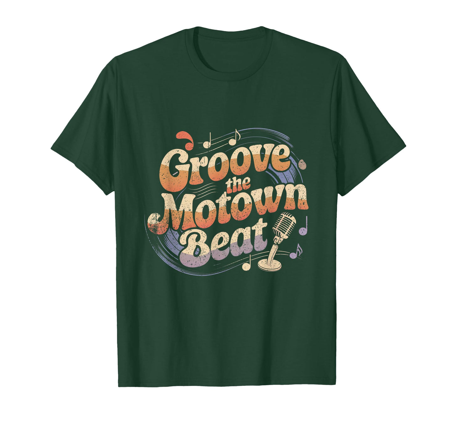 Vintage Motown Music Detroit Funk Groove Motown Beat T-Shirt
