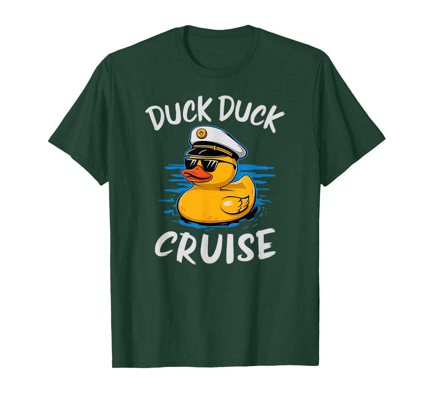 Duck Duck Cruise Rubber Duck Nautical Captain Cruise Ship T-Shirt