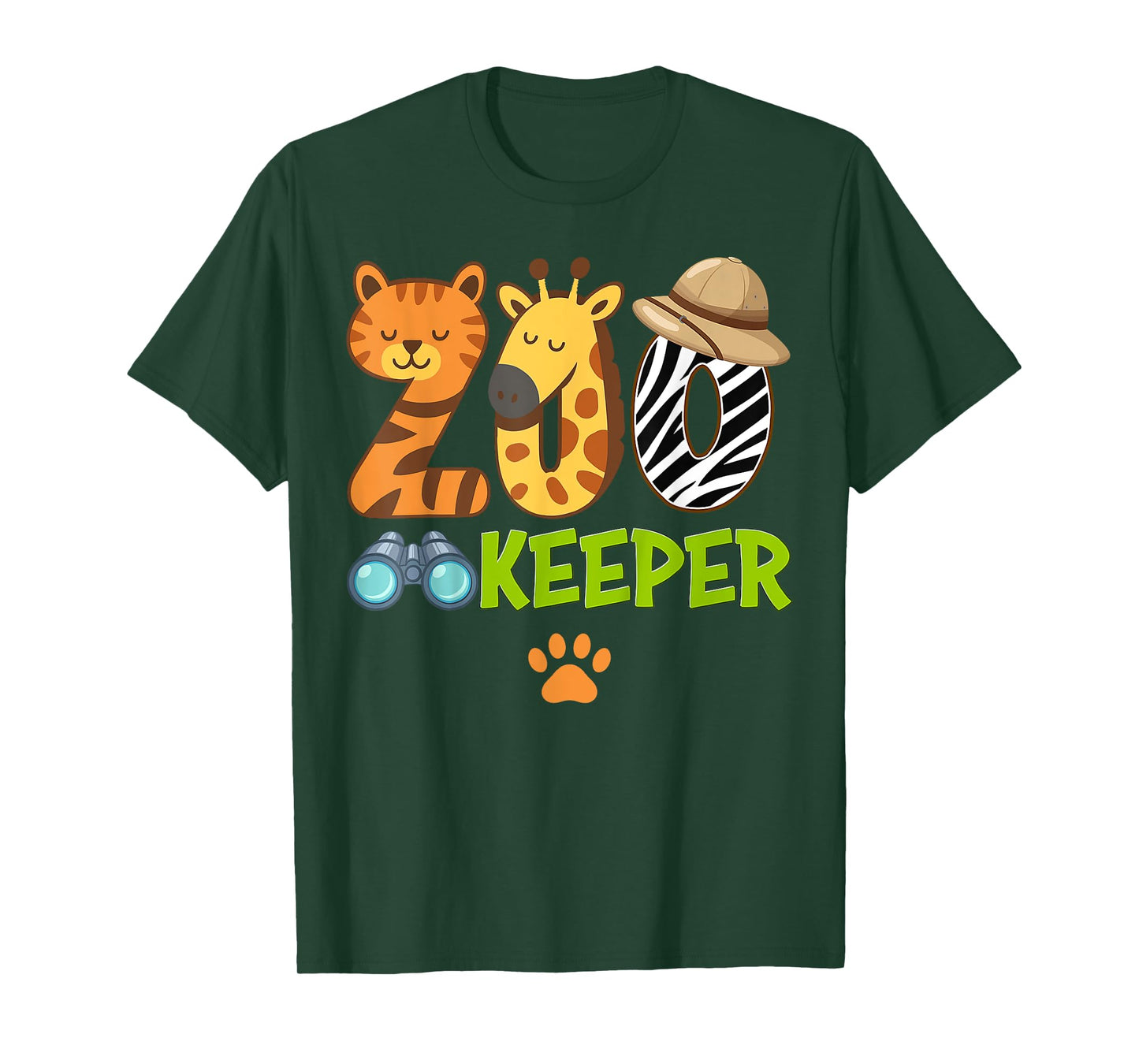 Zookeeper Animals Zoo Wildlife Lover Safari Savanna Costume T-Shirt