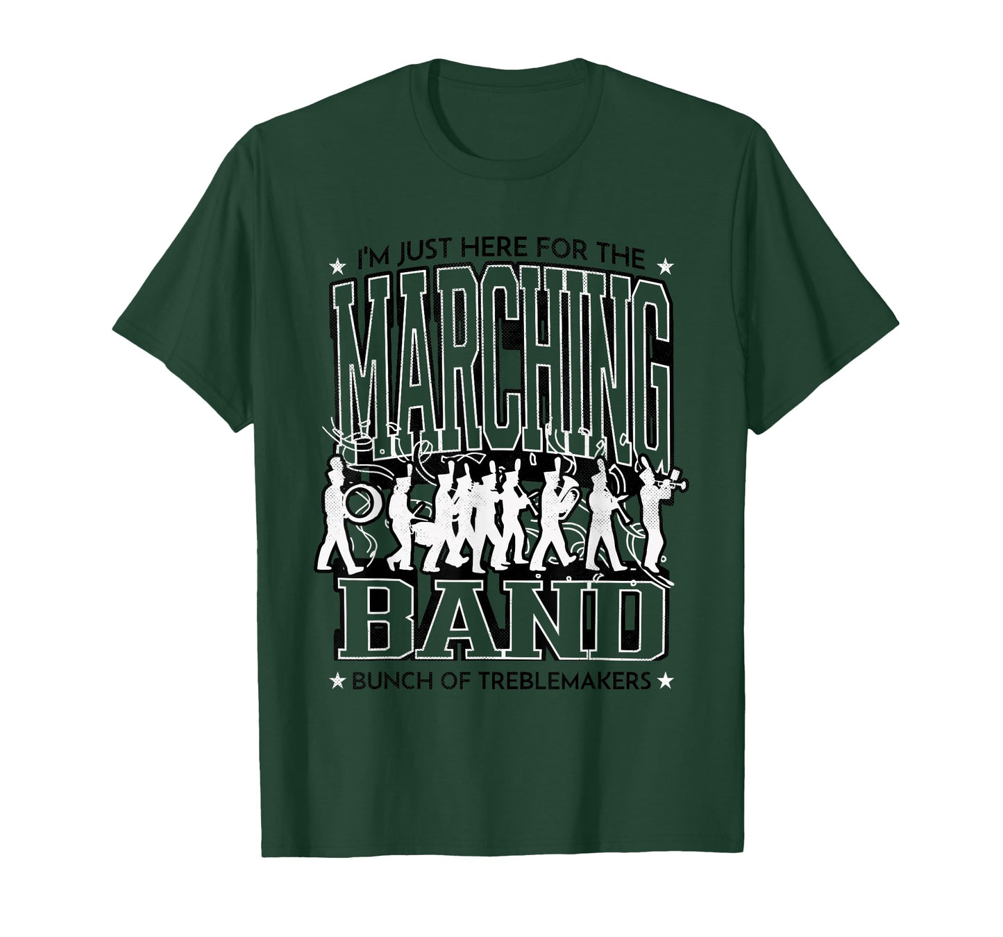 I'm Just Here for The Marching Band Kids Parent Music School T-Shirt