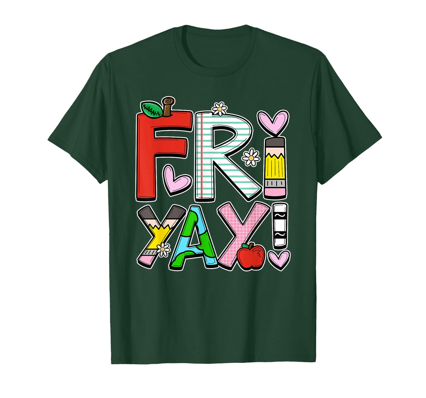 Fri-Yay Happy Friday Teacher Life Happy Weekend T-Shirt