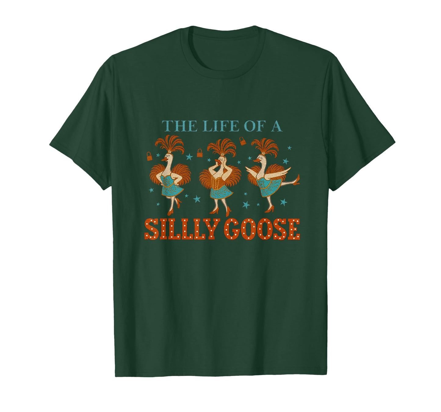 The Life of a Silly Goose Funny Cute Dancing Duck Meme T-Shirt